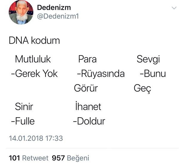 Güldüren tweetler
