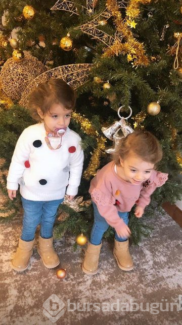 Ebru Şancı eşi Alpaslan Öztürk ve çocuklarıyla Uludağ'da

