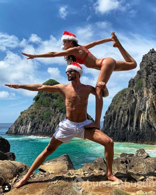 Izabel Goulart ile sevgilisi Kevin Trapp'ten Noel pozu
