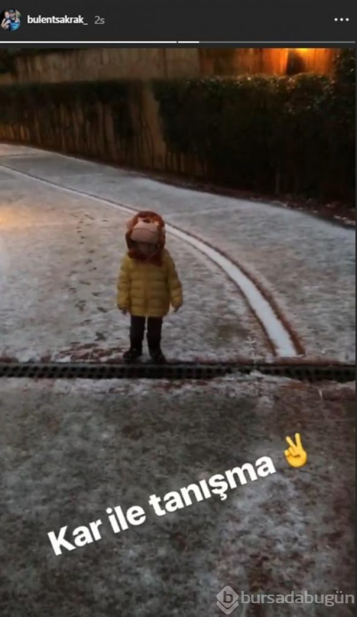 Fahriye'nin kar manzarası!
