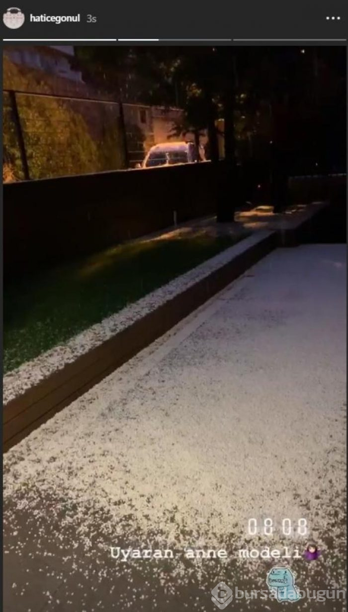 Fahriye'nin kar manzarası!
