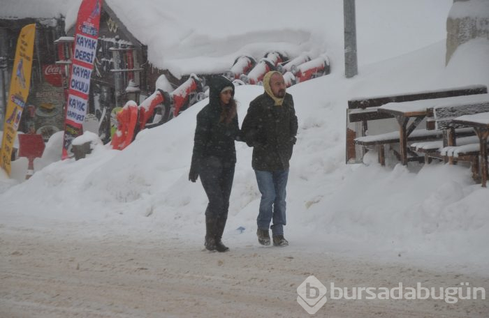 Uludağ'dan kar manzaraları!
