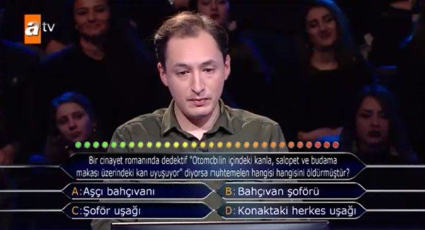 Çıkan cevabı görünce..
