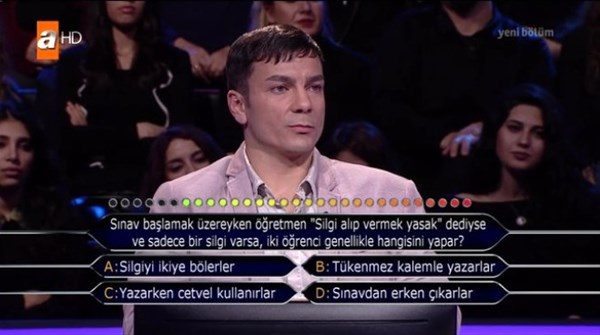 Çıkan cevabı görünce..
