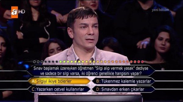 Çıkan cevabı görünce..
