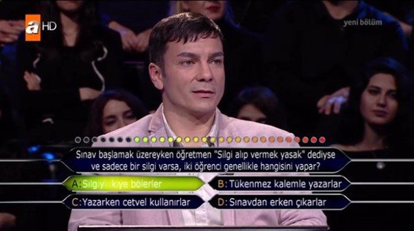 Çıkan cevabı görünce..
