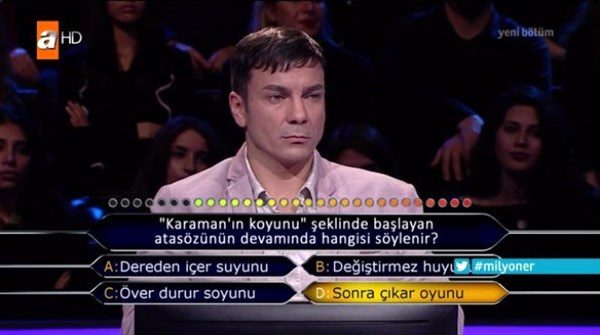 Çıkan cevabı görünce..

