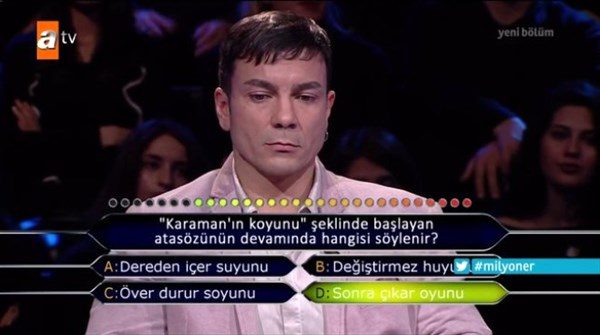Çıkan cevabı görünce..
