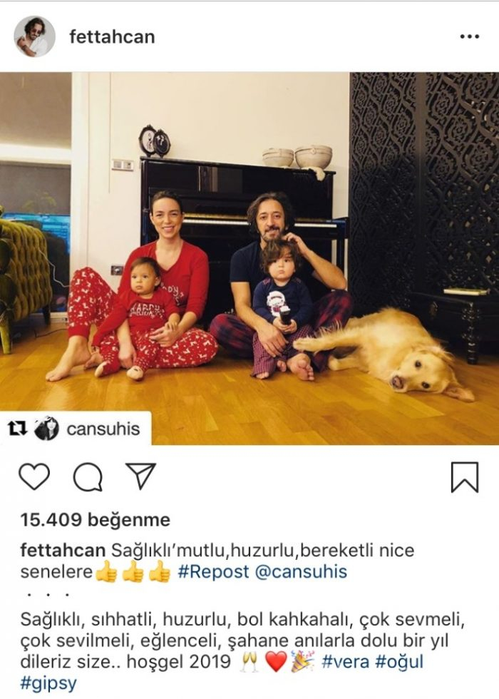 Ünlü isimler yeni yıla böyle girdi!
