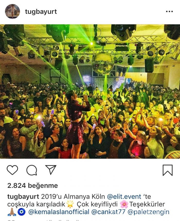 Ünlü isimler yeni yıla böyle girdi!

