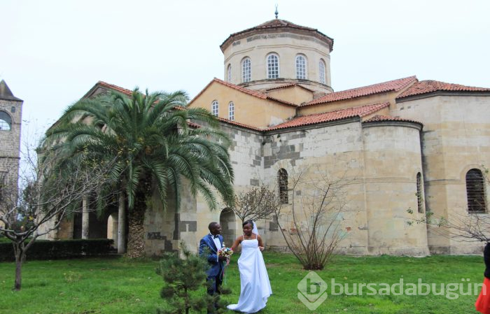 Kamerunlu çift Trabzon'da evlendi
