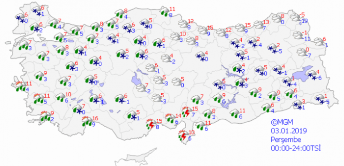 Meteoroloji ve AKOM'dan kar yağışı uyarısı
