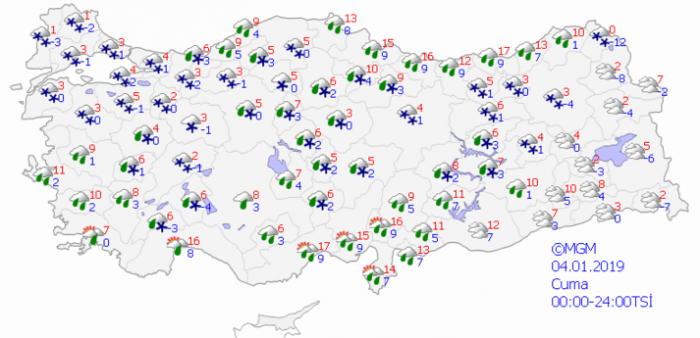 Meteoroloji ve AKOM'dan kar yağışı uyarısı
