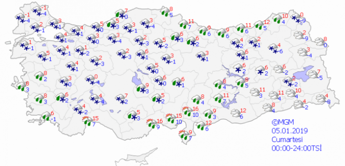 Meteoroloji ve AKOM'dan kar yağışı uyarısı
