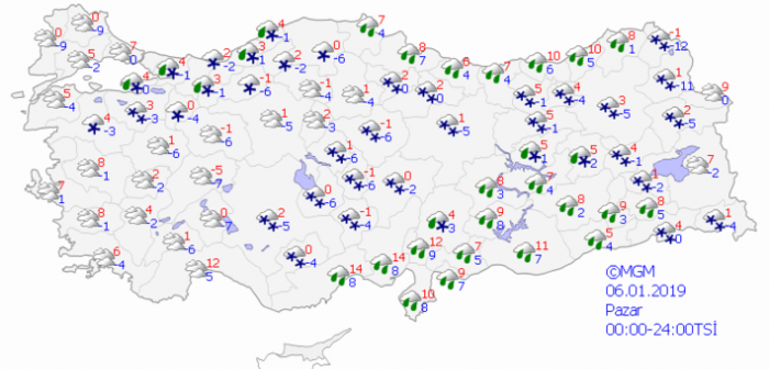 Meteoroloji ve AKOM'dan kar yağışı uyarısı
