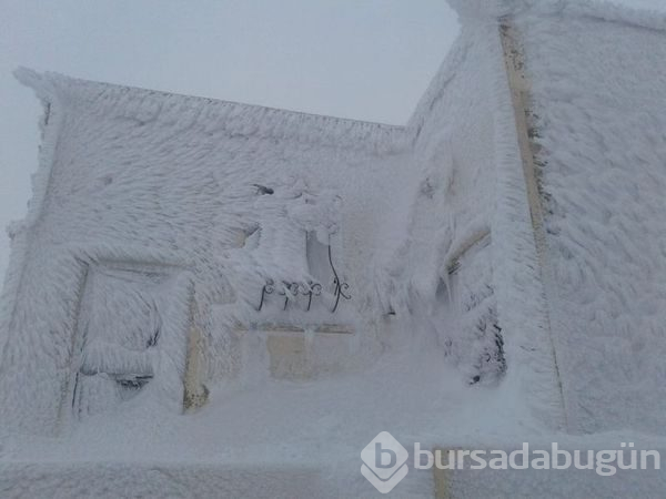 Nemrut Dağı'ndaki devasa heykeller karda kayboldu
