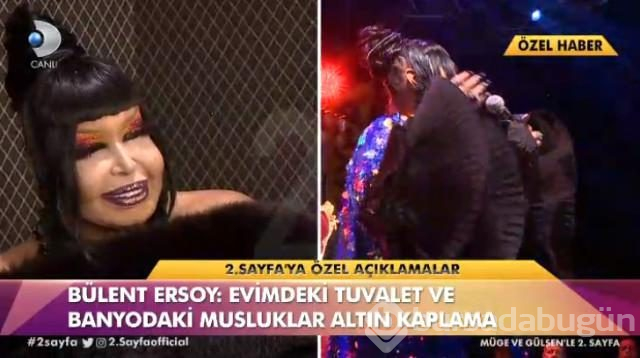 Bülent Ersoy, evindeki banyo ve tuvaletlerin musluklarını altınla kaplattı
