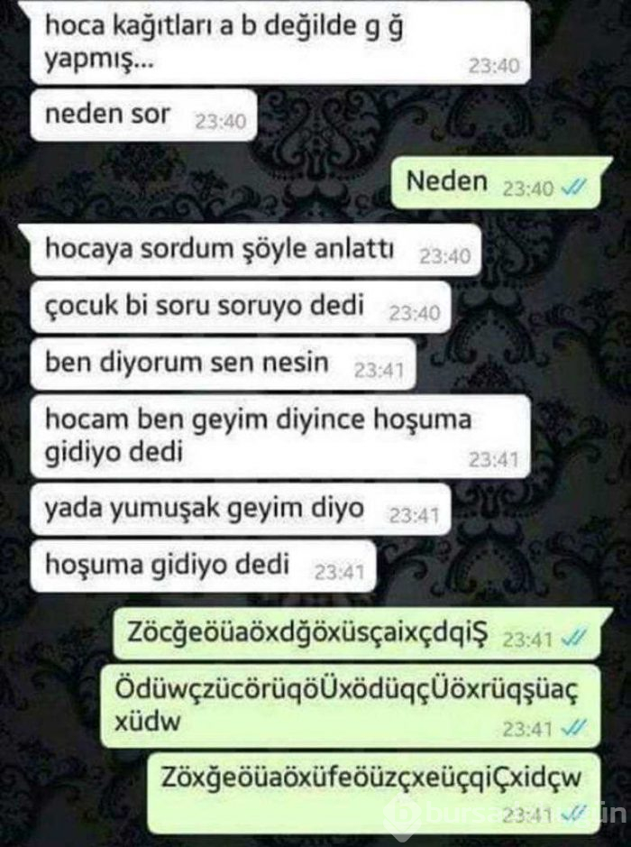 Efsane olan komik mesajlar