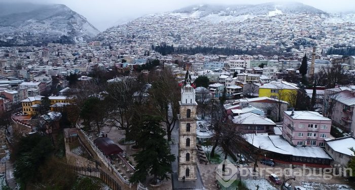 Bursa'da kar yağışının ardından kartpostallık görüntüler...