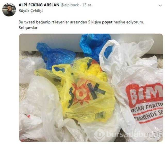 Naylon poşet sosyal medyada...