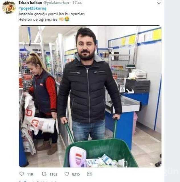 Naylon poşet sosyal medyada...
