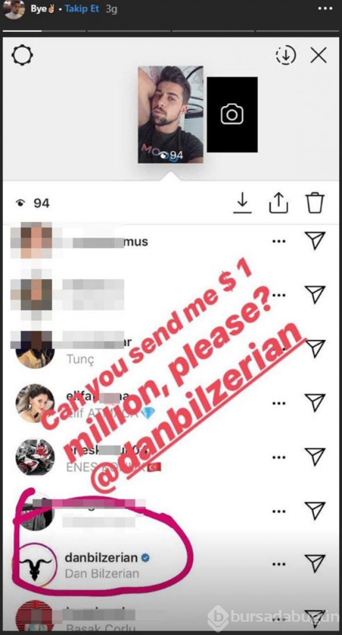İzmitli Ömer Dan Bilzerian'ın davetlisi
