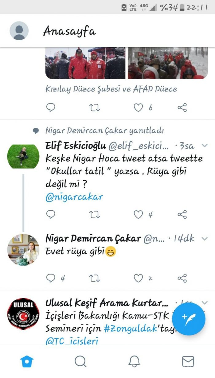 Rektörden öğrencinin 'tatil' tweetine yanıt: Evet, rüya gibi