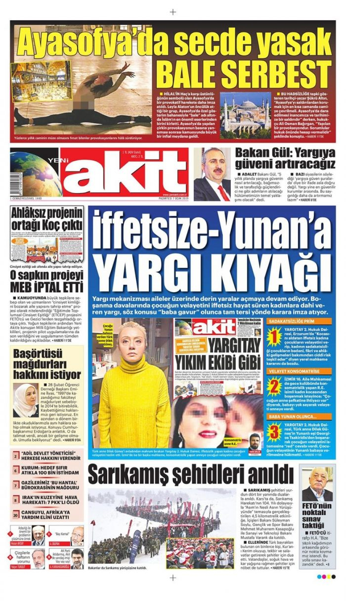 Günün gazete manşetleri - 7 Ocak 2019