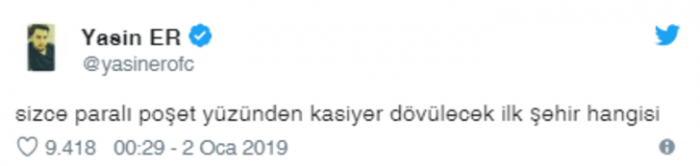 Paralı poşet uygulamasına sosyal medyadan tepki yağdı

