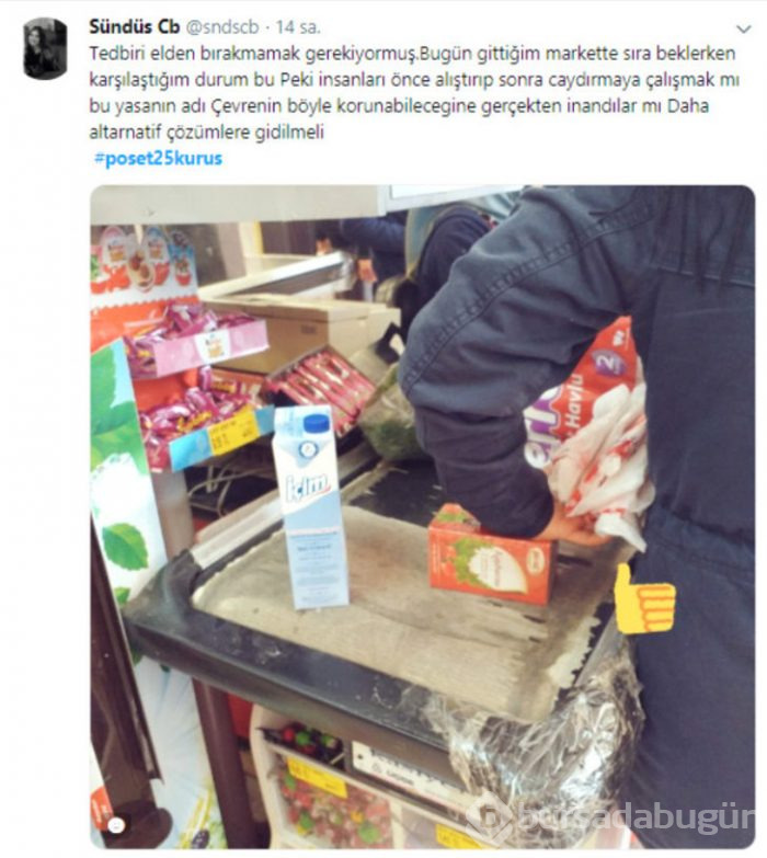 Paralı poşet uygulamasına sosyal medyadan tepki yağdı

