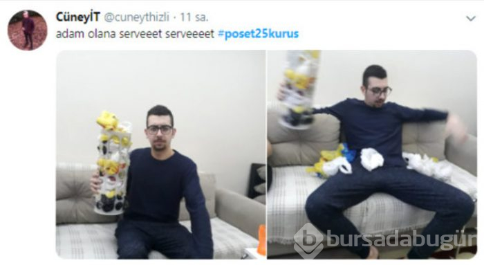 Paralı poşet uygulamasına sosyal medyadan tepki yağdı
