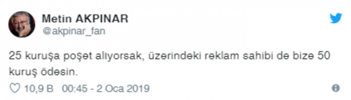 Paralı poşet uygulamasına sosyal medyadan tepki yağdı
