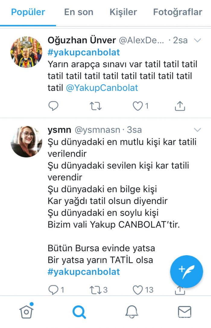 Öğrenciler Bursa Valisi Canbolat'ı mesaj yağmuruna tuttu! 