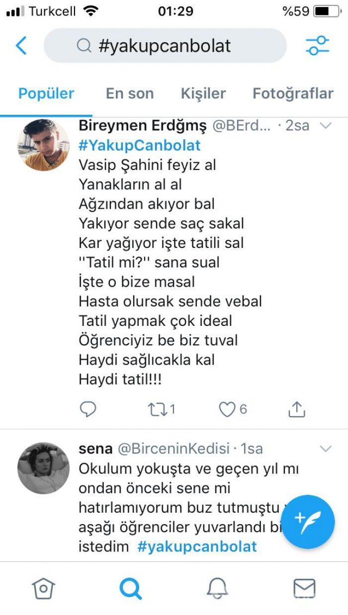 Öğrenciler Bursa Valisi Canbolat'ı mesaj yağmuruna tuttu! 