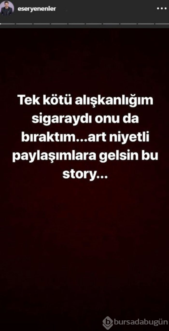 Eser Yenenler, Şeyma Subaşı'yla olan bir videosunda uyuşturucu kullandığı yönündeki iddialarını yalanladı
