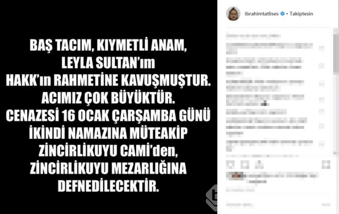 İbrahim Tatlıses'in acı günü! Annesi hayatını kaybetti

