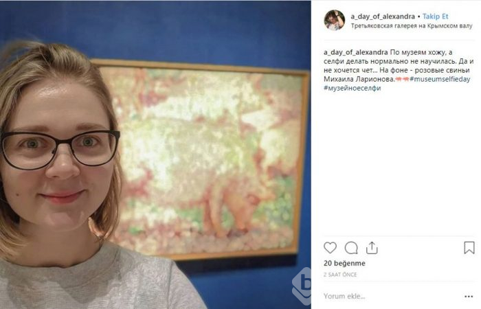 Sosyal medyada Müzede Selfie Günü (Museum Selfie Day) paylaşımları