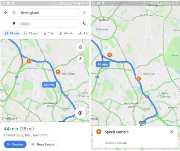 Google Haritalar yollardaki radarları göstermeye başlıyor

