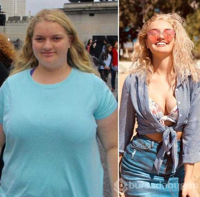 Diyet ve egzersiz yaparak 78 kilo verdi
