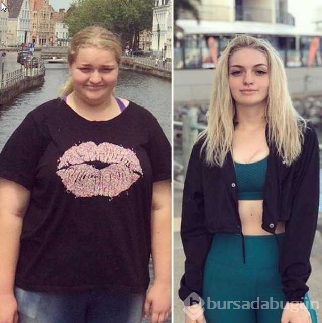 Diyet ve egzersiz yaparak 78 kilo verdi
