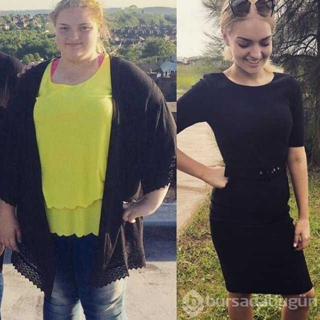 Diyet ve egzersiz yaparak 78 kilo verdi
