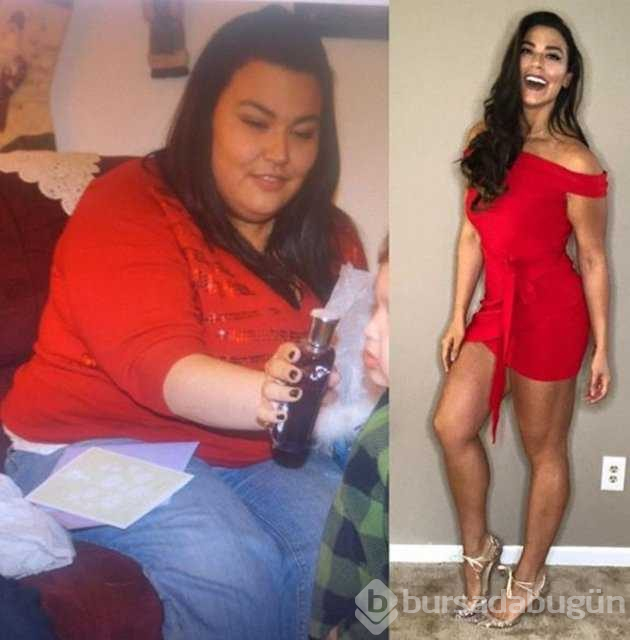 Diyet ve egzersiz yaparak 78 kilo verdi
