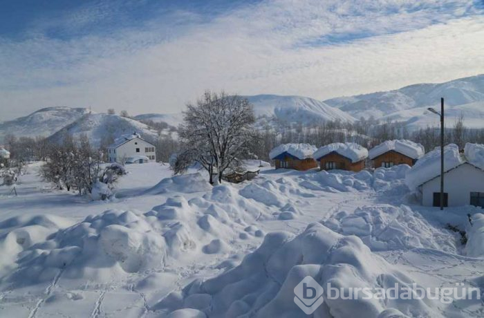 Tunceli'de bir ilçe kar nedeniyle görünmez oldu
