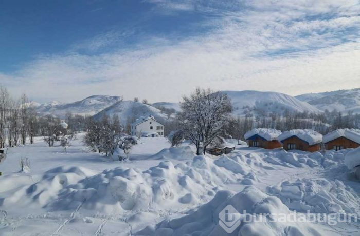 Tunceli'de bir ilçe kar nedeniyle görünmez oldu
