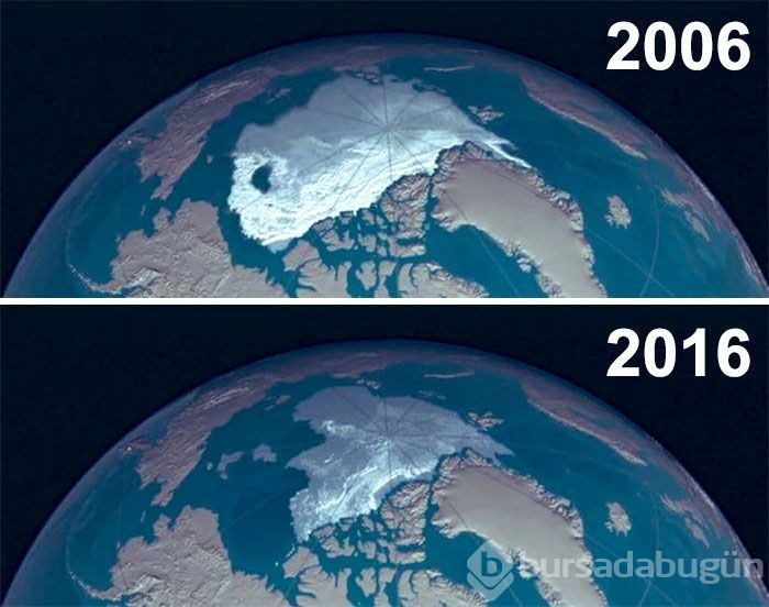 Çevre örgütlerinden #10yearchallenge fotoğrafları