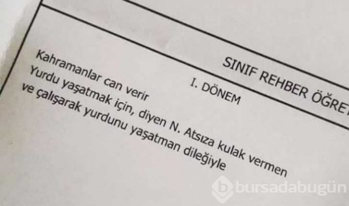 Görenlerin yüzünü güldüren karne notları
