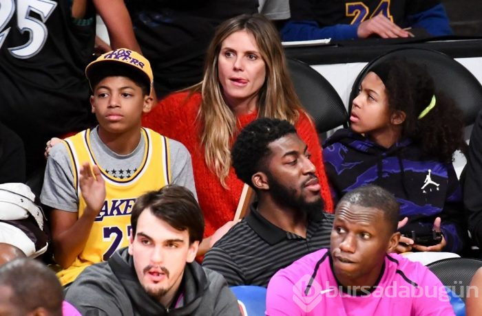 Heidi Klum makyajsız görüntülendi (NBA maçlarına damga vuran ünlü isimler)