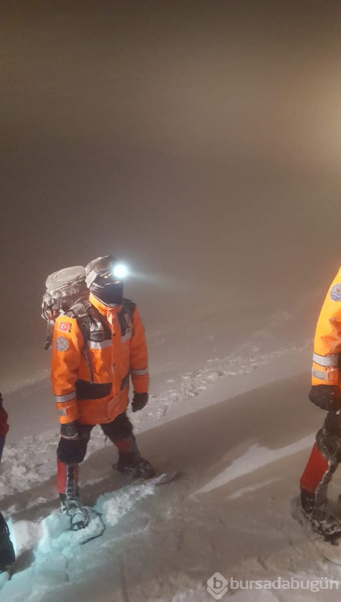 Bursa Uludağ'da kayıp dağcı operasyonu!
