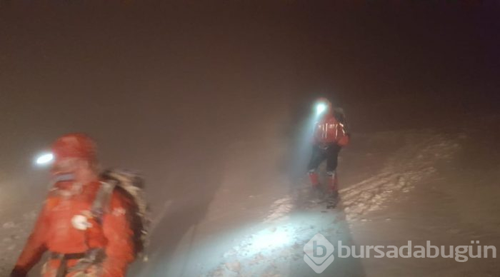 Bursa Uludağ'da kayıp dağcı operasyonu!