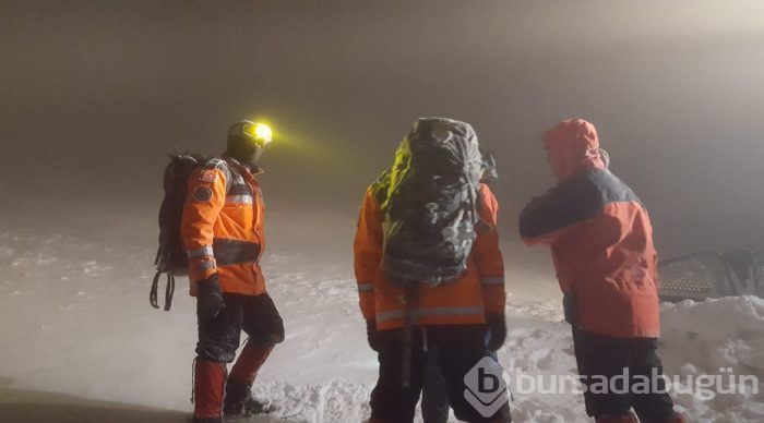 Bursa Uludağ'da kayıp dağcı operasyonu!
